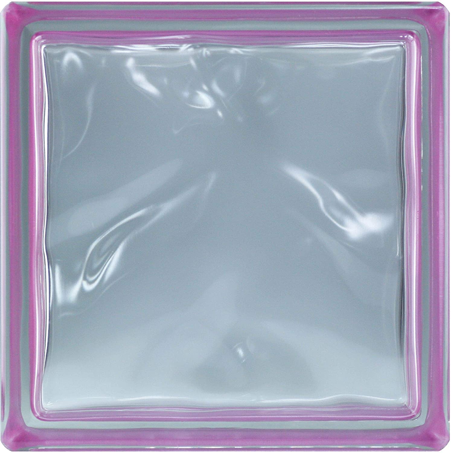 Bloque de vidrio Bormioli Rocco Pure Reflejos Amatista | cm 19x19x8 | Unidad de venta 1 caja de 6 pzas