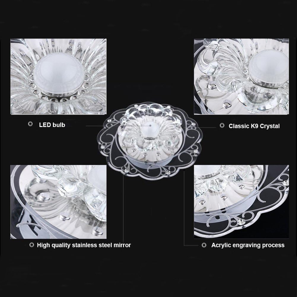 Components of the SENYANG Crystal Ceiling Lamp