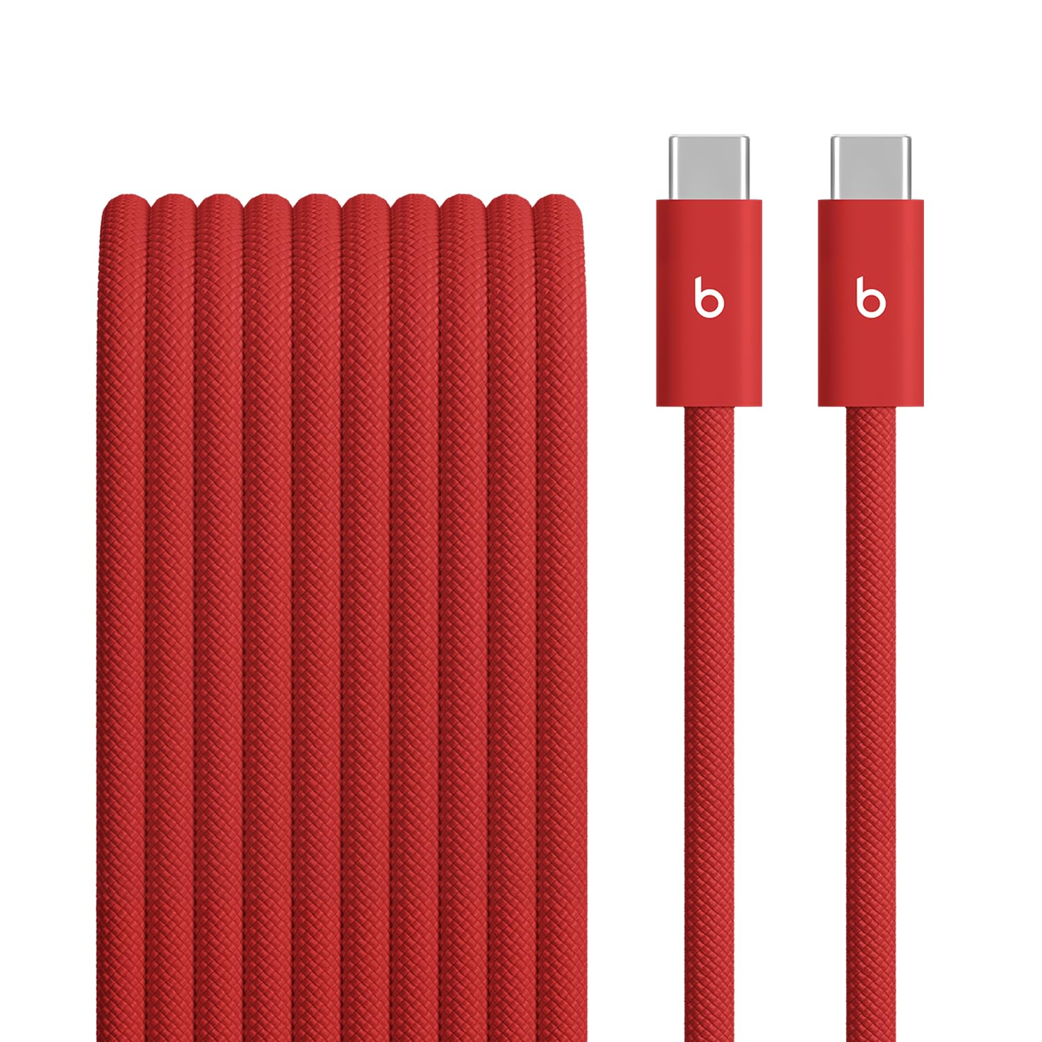 Beats 240W USB-C to USB-C Braided Cable, Fast-charging, Durable/Tangle-free, Compatible with Apple and Android Devices (3m) – Rapid Red-picture-10