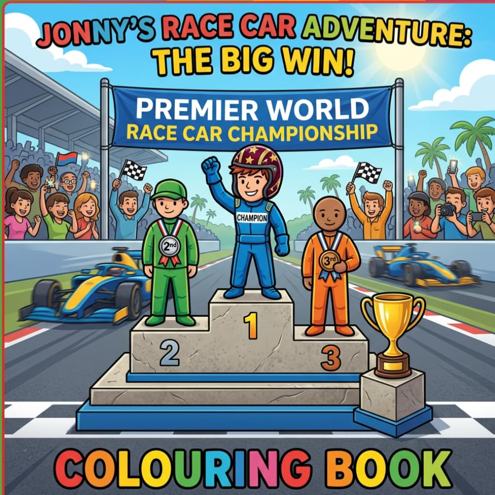 Jonny's Race Car Adventure (When I grow up colouring adventures)