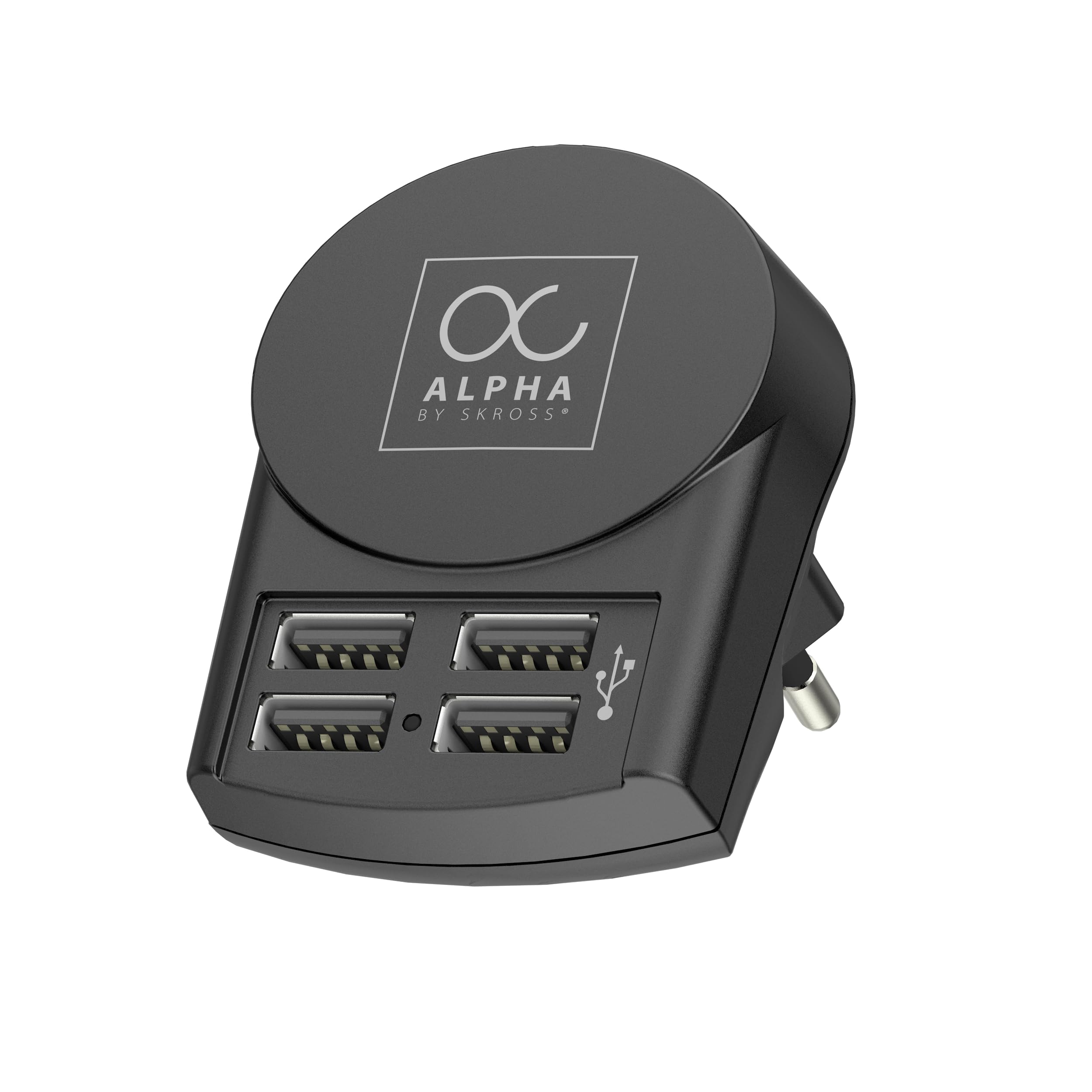 SKROSS - Alpha von Skross + 4 USB - Universal Reiseadapter von der Welt bis zur Welt - Spannung und Kraft: 100V - 1000W/250V - 2500W - 10a für Laptop und Haartrockner + 4 USB (24W - 4,8a)