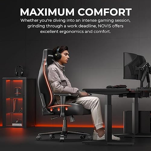 Miniatura 3 de Anda Seat Novis Gaming Chair for Adults - XL Reclining Video Game Chairs, PVC Leather Ergonomic Office Chair, Heavy Duty Back Lumbar Support