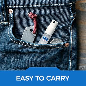 X3 Clean Mini Hand Sanitizer Spray Alcohol Free and Fragrance Free - Pocket Size 0.27 Ounce Bottles (Pack of 12)