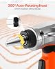 VEVOR 20V Max expansor de tubos inalámbrico para tubos PEX-A de 1/2", 3/4", 1" | Kit completo con 2 baterías de 2Ah y estuche de transporte, motor DC sin escobillas, luz LED integrada, para sistema de tuberías PEX-A 7