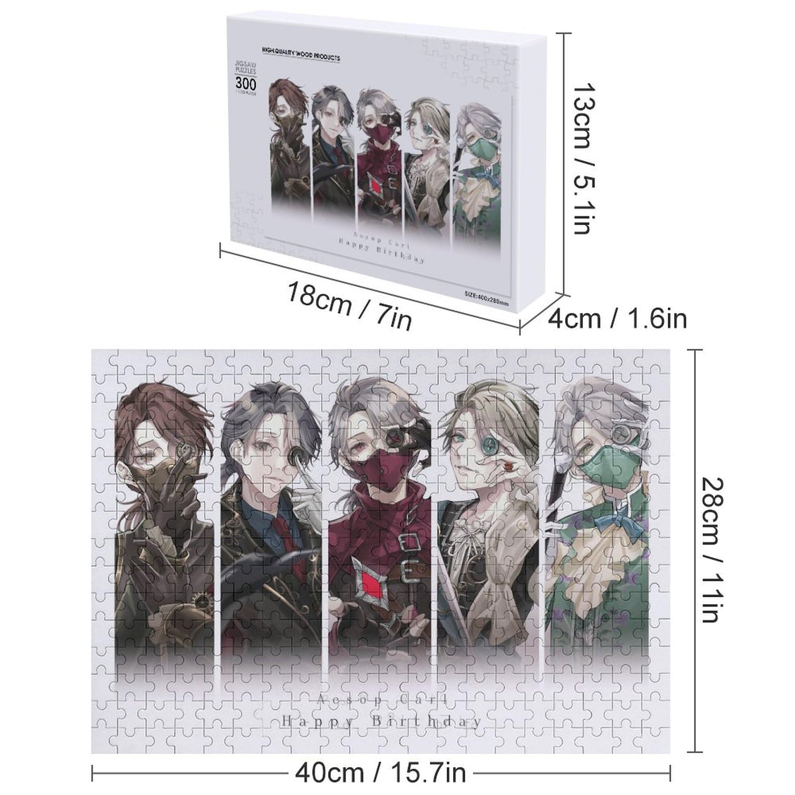 Identity V 第五人格 300ピースジグソーパズル Amazon | 第五人格 Identity V ジグソーパズル 木製 パズル300