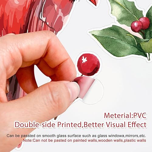 Miniatura 10 de 172 calcomanías de Navidad con diseño de copo de nieve para ventana, diseño de país de las maravillas, diseño de renos, muñeco de nieve, para