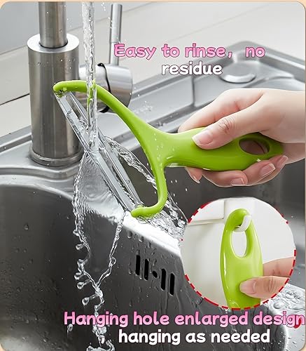 Miniatura 7 de Trituradora de verduras de boca ancha, trituradora de papas para repollo, zanahorias, rebanadora ergonómica de mano con agarre cómodo, pelador de