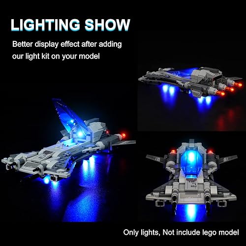 Miniatura 2 de DALDED Kits de luces para Lego Star Wars Pirate Snub Fighter, iluminación LED compatible con Lego 75346 (no incluye modelo Lego)