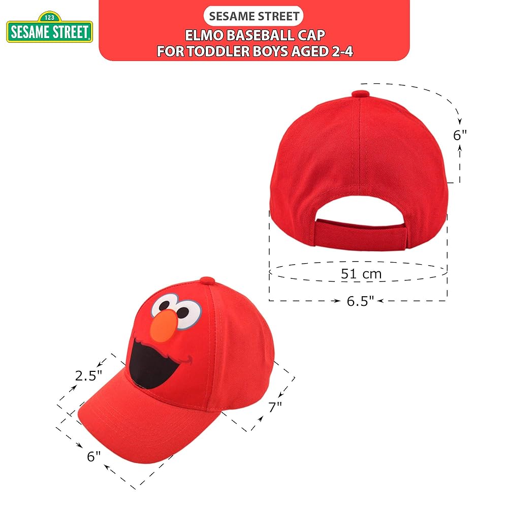 Amazon | Sesame Street 幼児用コットンベースボールキャップ