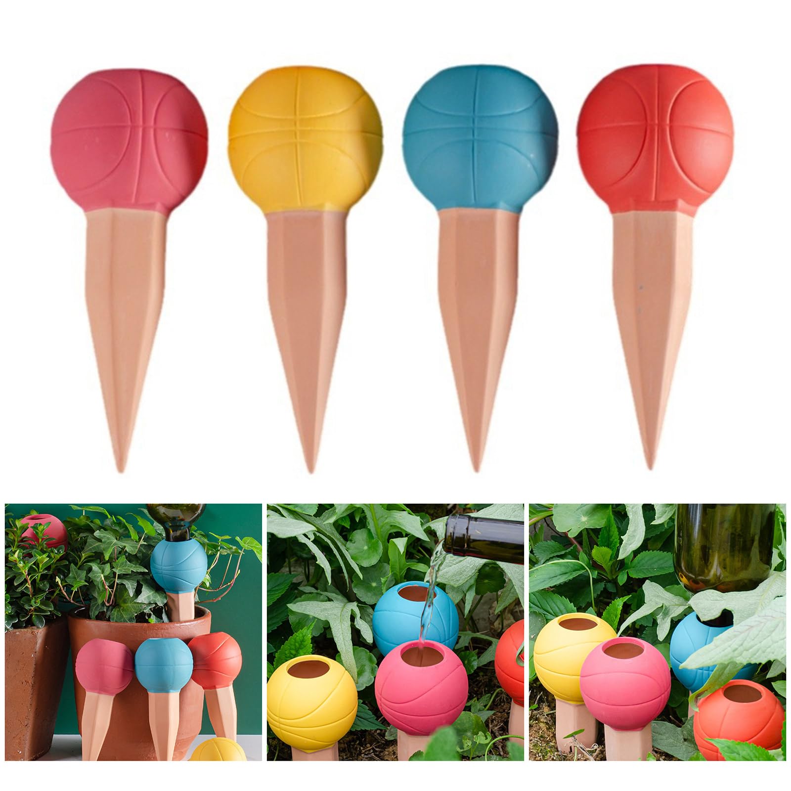 4Pcs Self Plant Watering Spikes Auto Drippers Irrigation Device Vacation Automatic Plant Water For Plant Garden