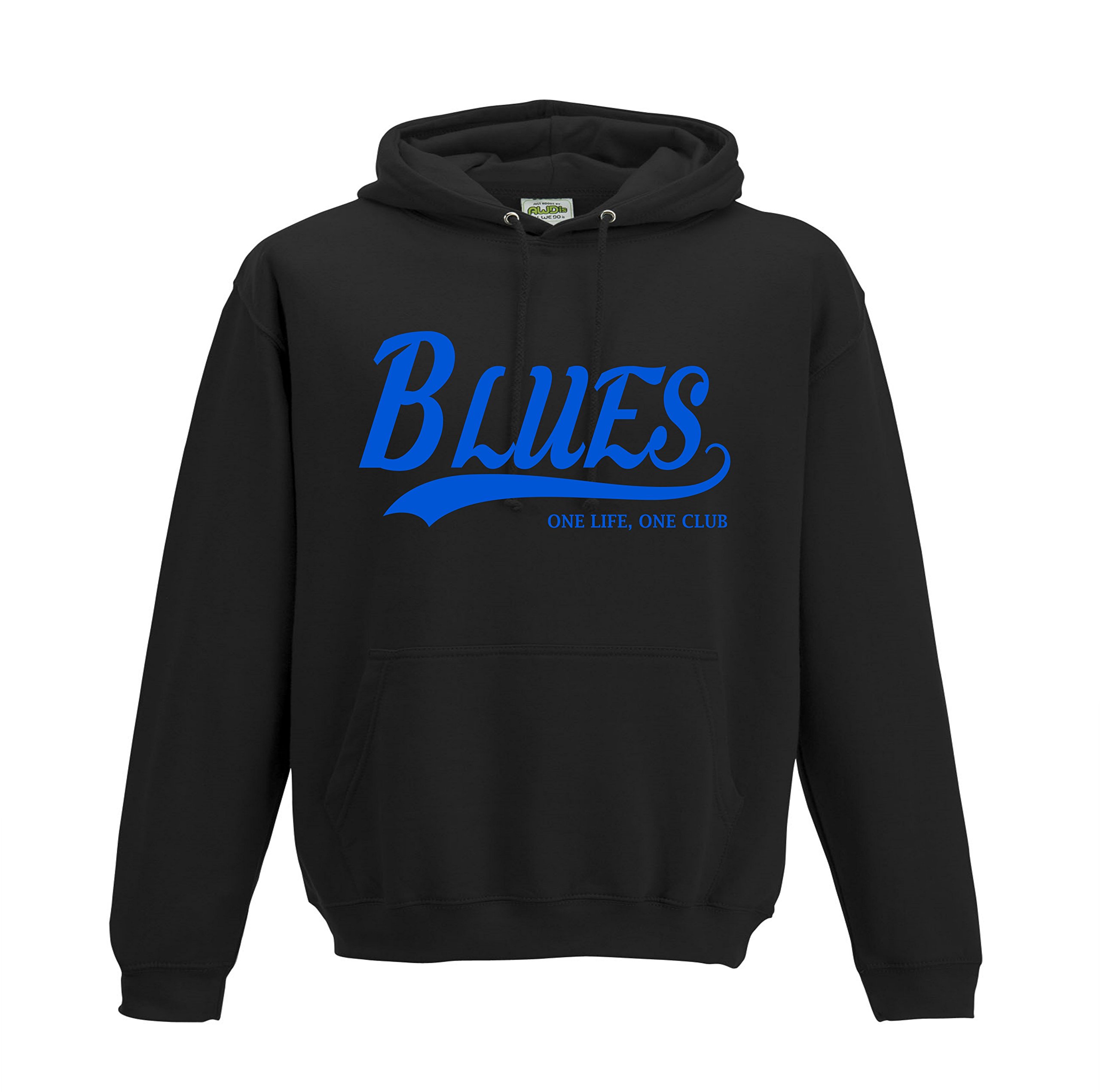 All About The Print Southend BLUES Football Gift -Hoodie one life one club top jumper sweatshirt Present R1 (Adult Large, Jet Black)
