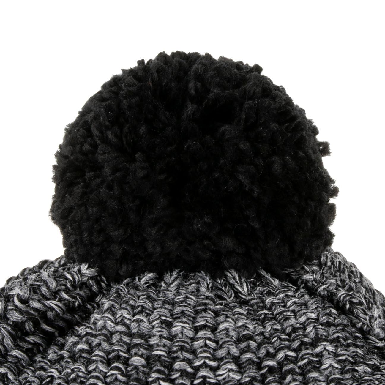 Eisbär Bonnet a Pompon Styler Femme/Homme - Made in The EU de Ski en Tricot pour l'hiver avec Doublure, Doublure Automne-Hiver Hiver