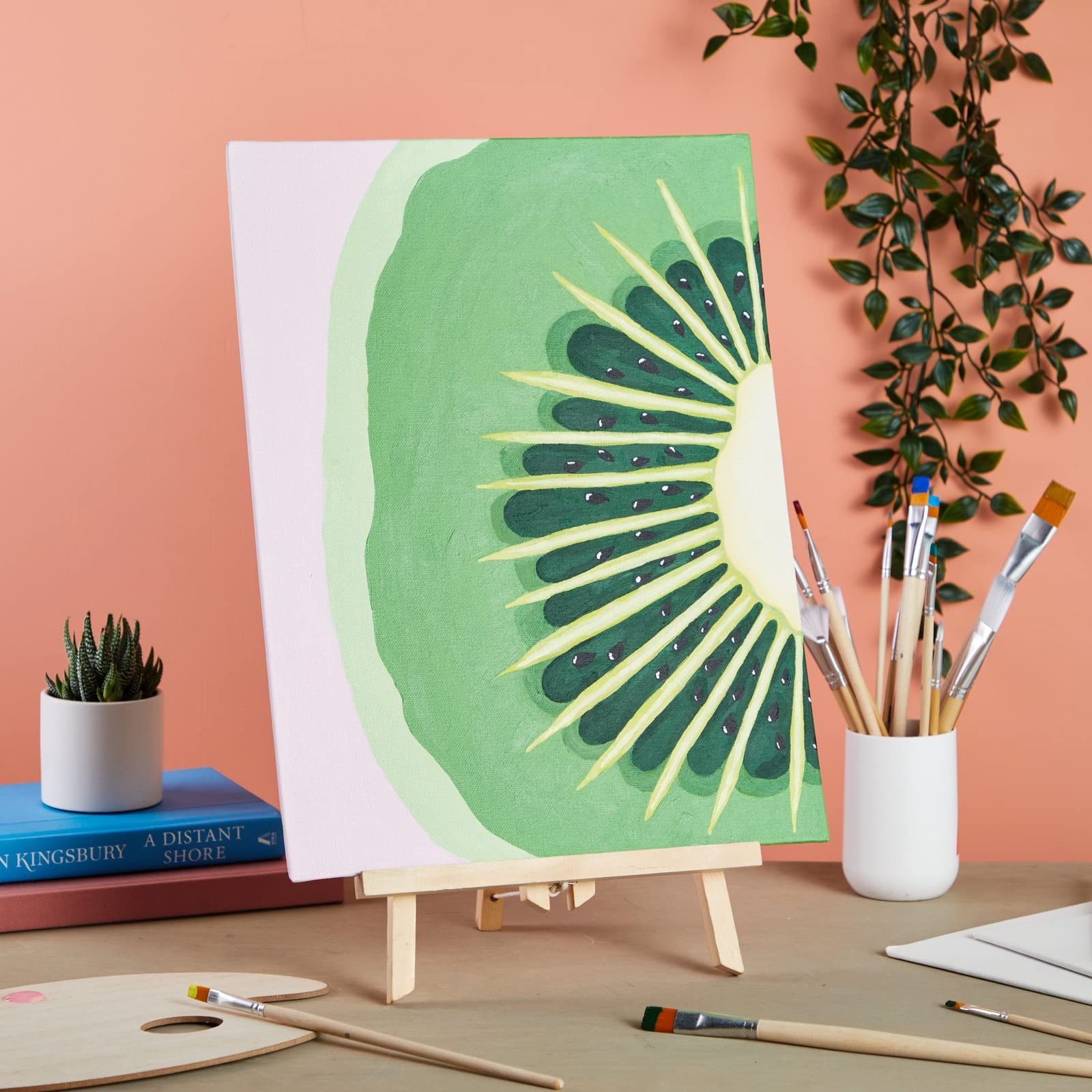 Bright Creations Art Canvas, 12x16-Inch Stretched White Canvas Panel, 3mm Thick Paperboard Primed with Acid-Free Acrylic Titanium Gesso - Pack of 14