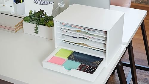 Miniatura 6 de Victor Organizador de escritorio blanco puro W4720