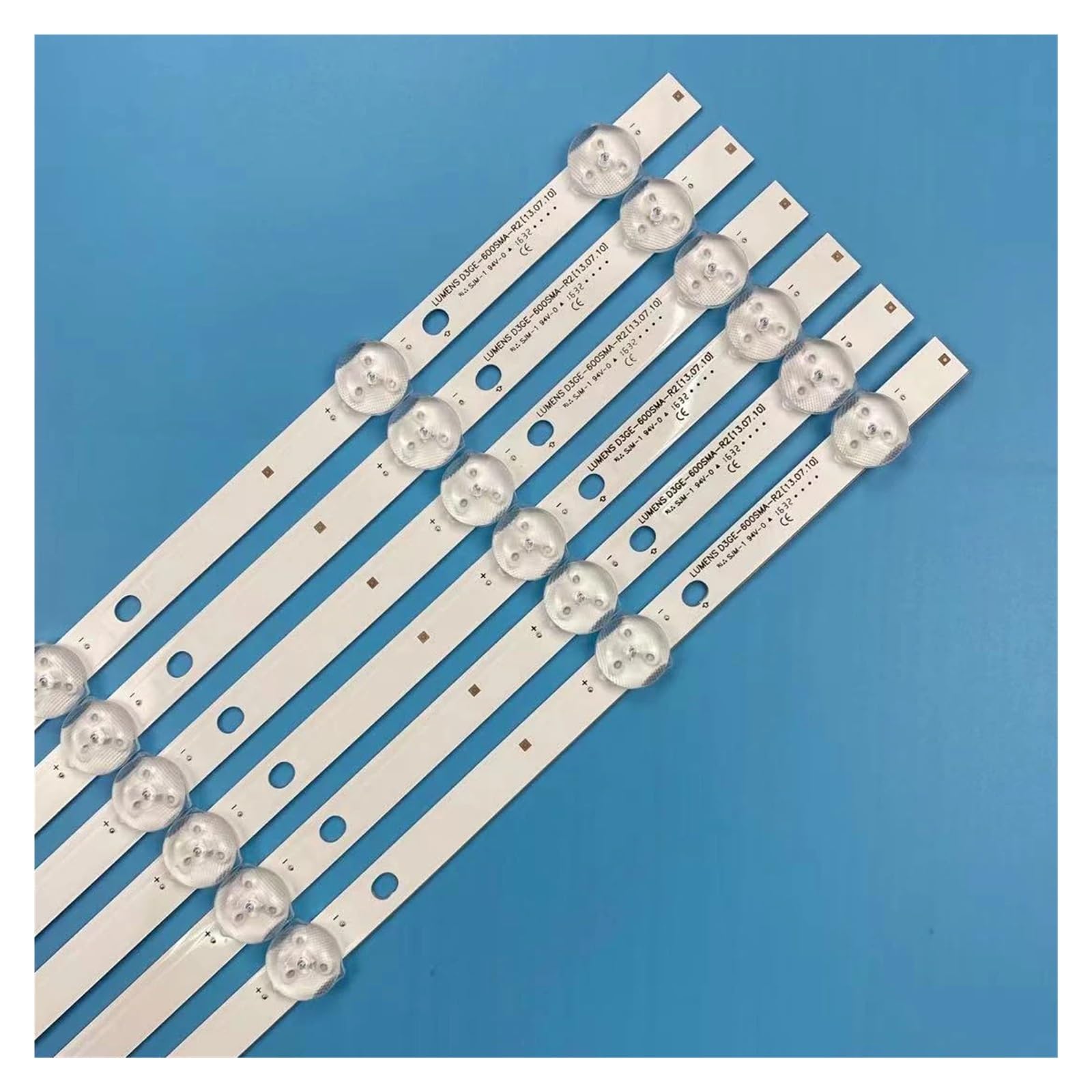 Kit De Bandes De Rétro-éclairage LED, 12 Pièces, For Samsung UN60J6200AF 2013SVS60 3228N1 D3GE-600SMA-R2 D3GE-600SMB-R1 BN96-29074A BN9629075A Lampes de remplacement pour téléviseur(1 set)