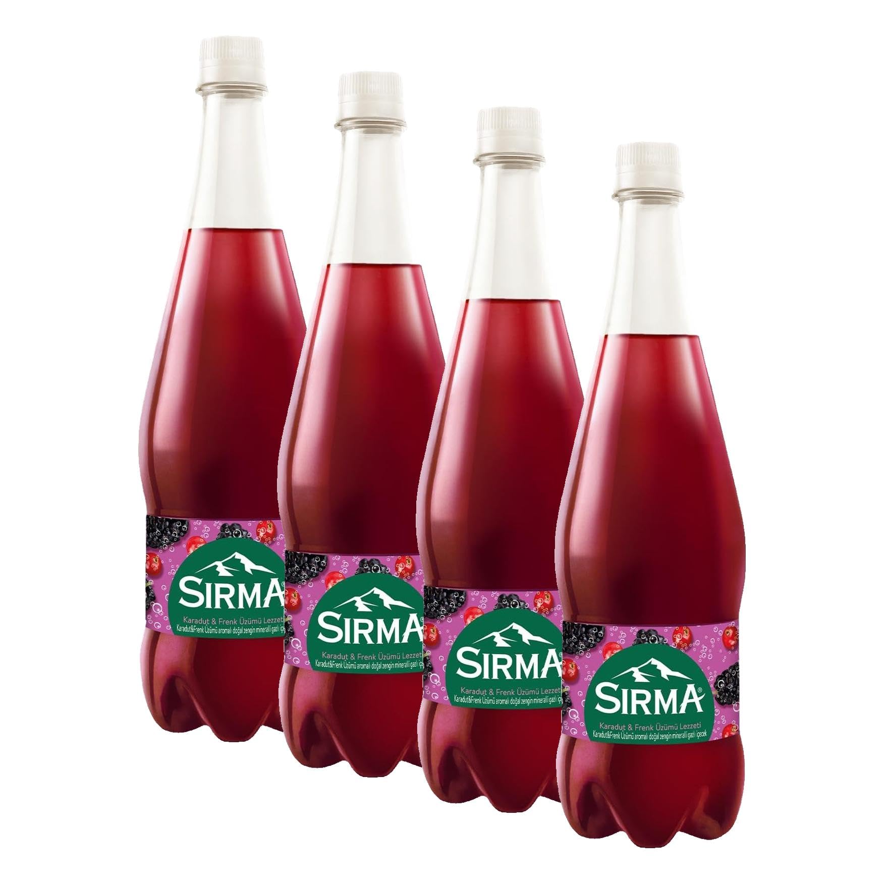 Sırma B Vitaminli Karadut & Frenk Üzümü Aromalı Doğal Maden Suyu 6x1 L (4 paketi)