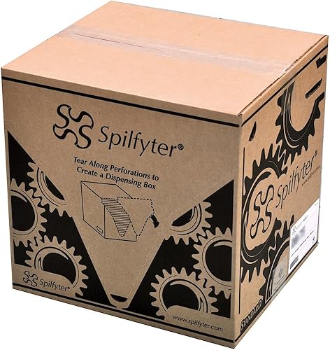 Miniatura 5 de NPS Spill Control 1AMGPL Airmatrix Polipropileno Mantenimiento Pesado y Spilfyter DB-70 Almohadilla absorbente universal MRO gris de peso único, 18