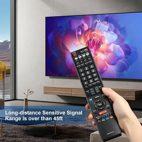 GB004WJSA GB005WJSA Universal TV Remote Control for All Sharp Smart Aquos TV -