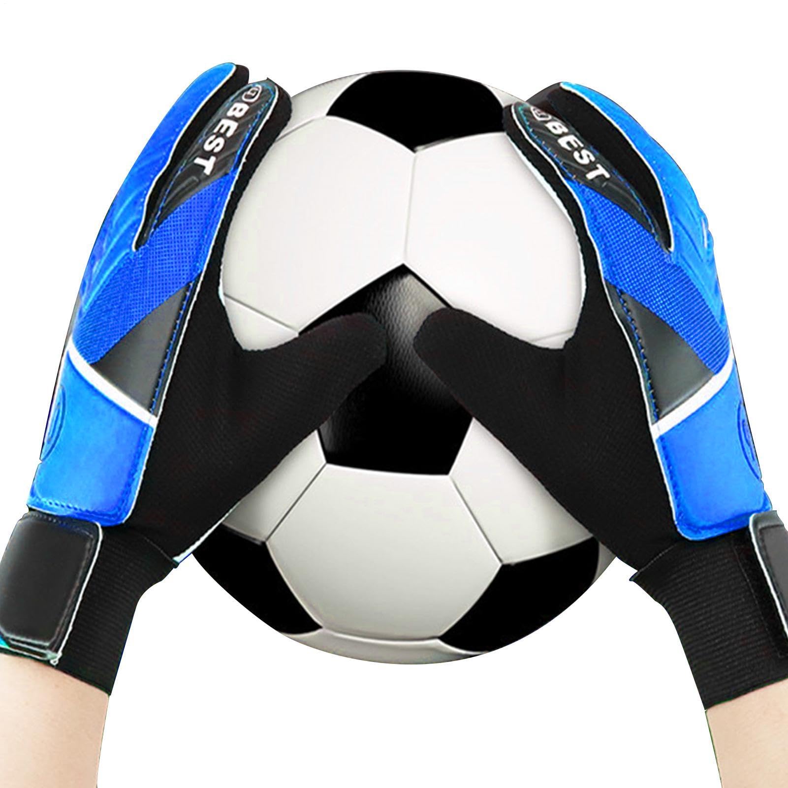 Fußball-Fußball-Torwarthandschuhe,Torwarthandschuhe für Kinder Rutschfester | Torwart Atmungsaktive tragbare Torwarthandschuhe für , Erwachsene, Jugend