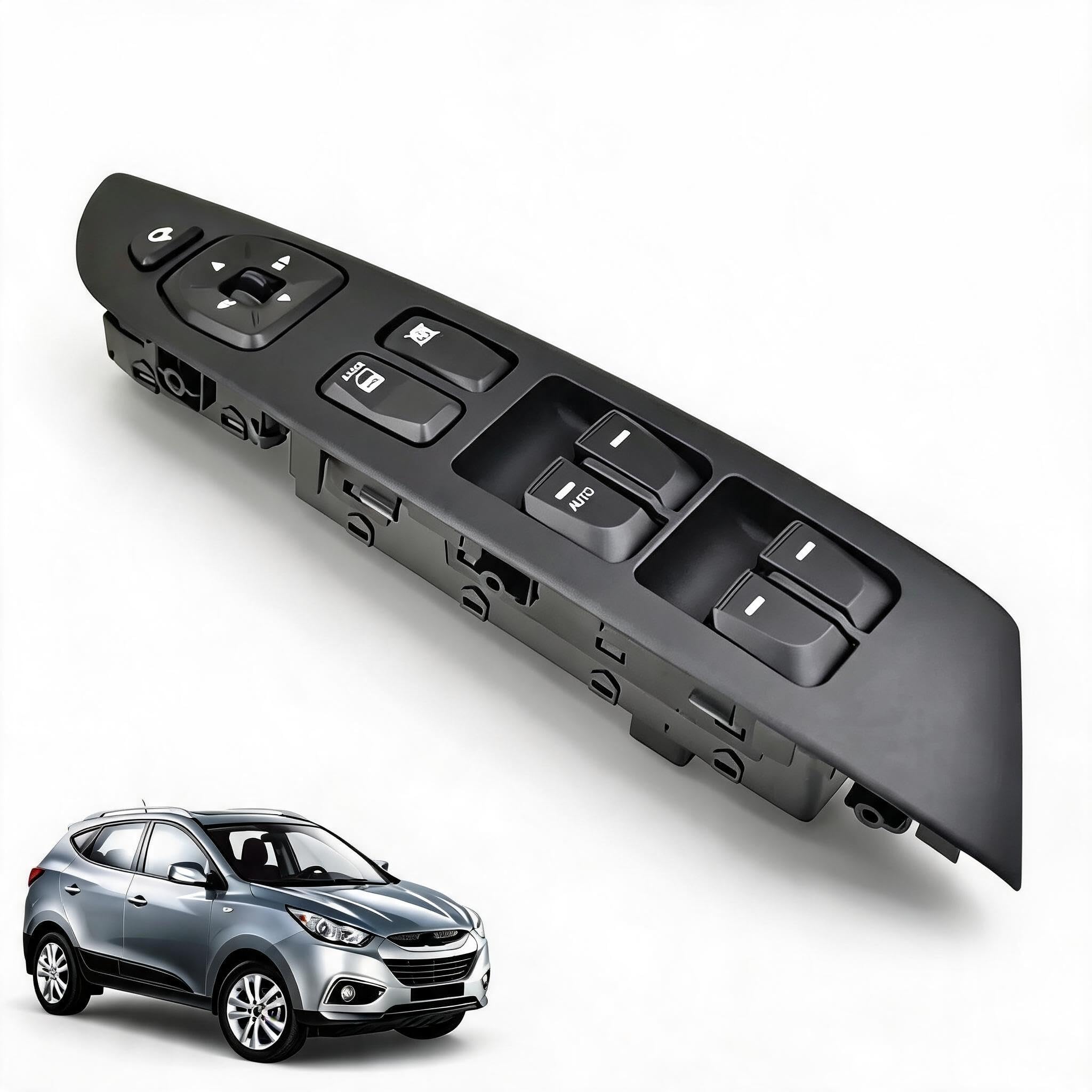 Botón de Control del Interruptor de la Ventana Eléctrica 93570-2S1509P, Botonera Elevalunas, Interruptor de Control de Ventana para Hyundai para Tucson IX IX35, Instalación Rápida y Material