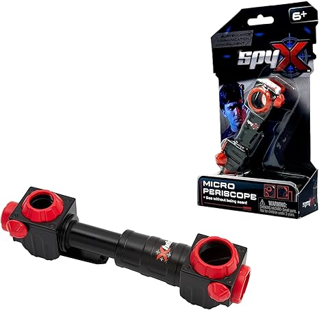 SpyX / Micro Periscope - Portable Spy Toy Gadget to See Around Corners & Peak Over Walls! 2 Models Transforms from Periscope to Telescope. Pocket Size Spy Gear for Kids Role Play
