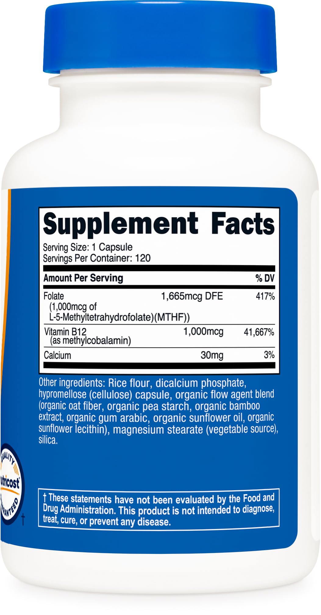Nutricost Methylated Vitamin B12 + Folate Supplement (2,000 mcg) 120 Caps — Amazon image 5
