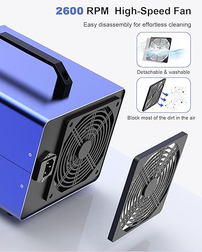 Miniatura 6 de Generador digital de ozono eliminador de olores de 30000 mgh, eliminación de olores de máquina de ozono de alta capacidad, eliminador de olores de