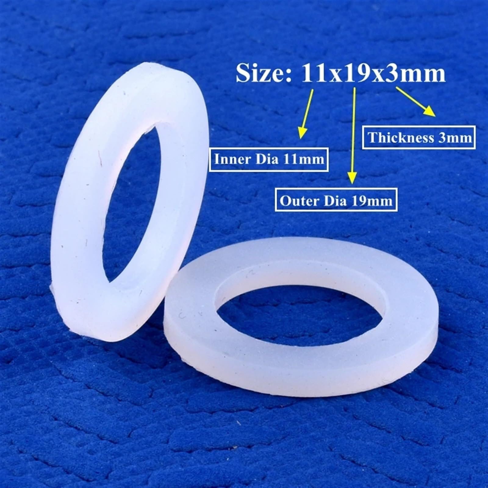 Joint d'étanchéité à haute thermostabilité, distributeur d'eau, joint de tuyau d'irrigation,Matériau Fiable(11x19x3mm,20 Pieces)