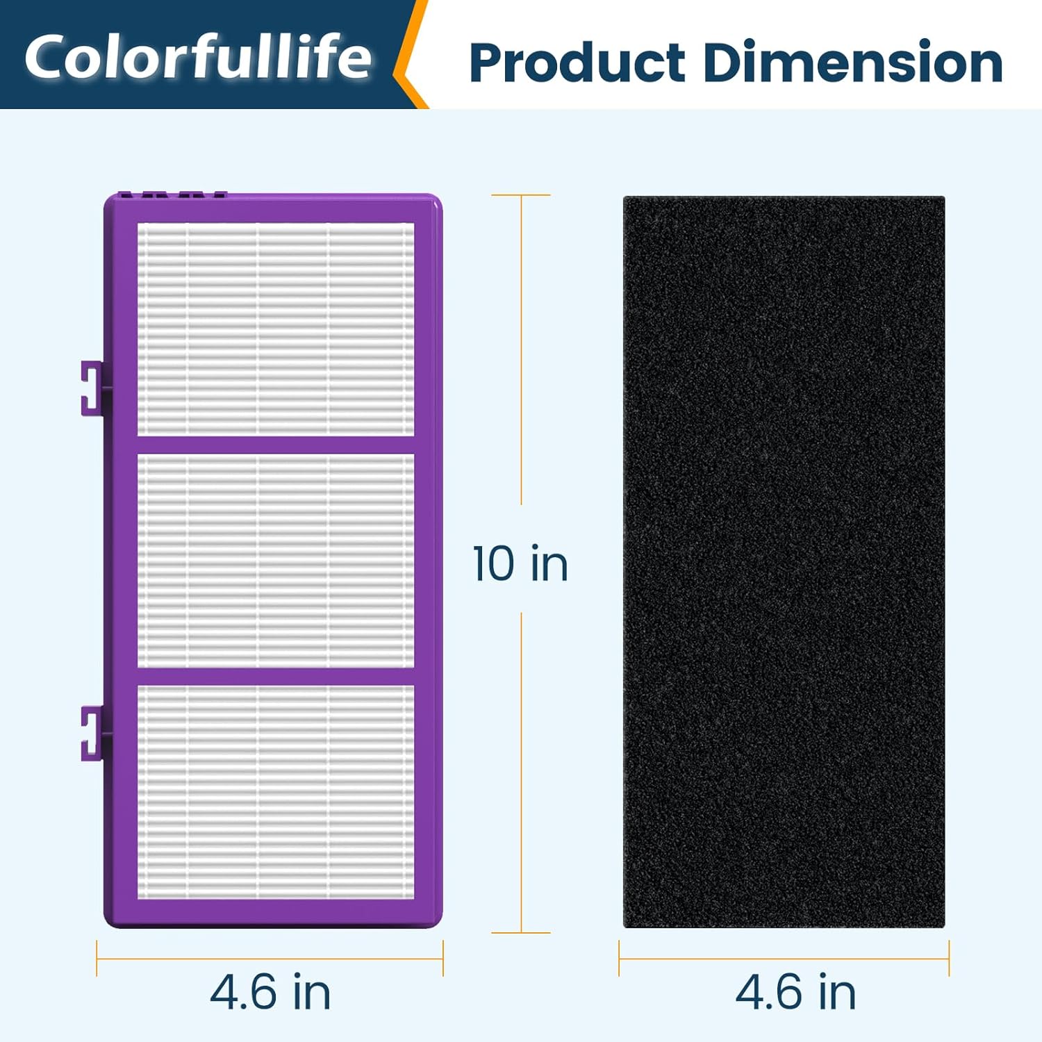 Colorfullfe Performance Plus Filter for Holmes AER1 True Filter, Replacement HAPF300AP-U4, 4 Filter and 8 Carbon Filters - Image 7