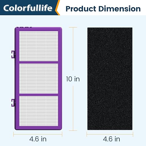 Miniatura 7 de Colorfullfe Performance Plus - Filtro para filtro Holmes AER1, repuesto HAPF300AP-U4, 4 filtros y 8 filtros de carbono