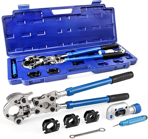 iCrimp Kit de herramientas de prensado de tubos de cobre con cortador y herramienta de desbarbado para accesorios de cobre ProPress-Fabricado por