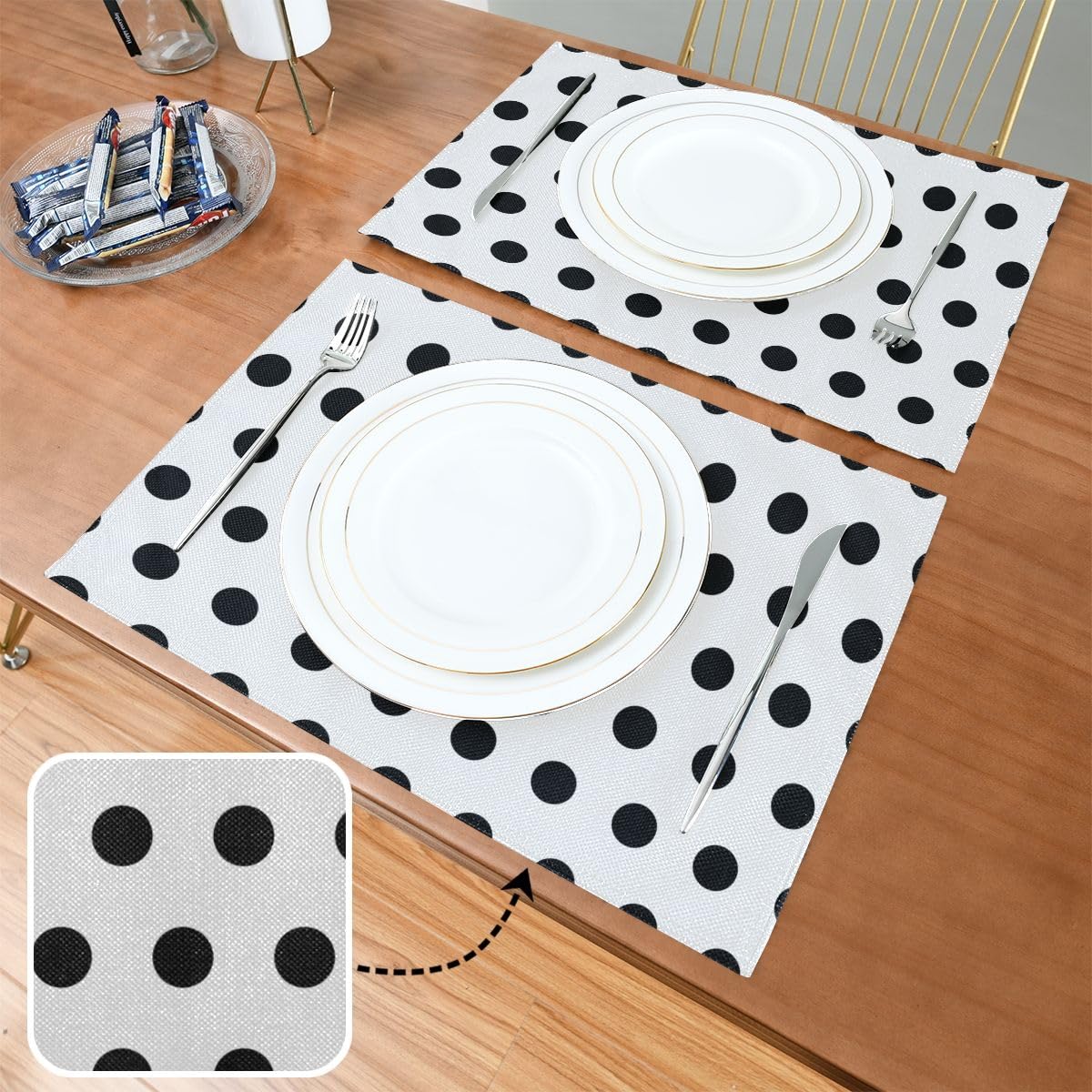 Amazon｜ランチョンマット おしゃれ 洗える プレースマット 丸洗い