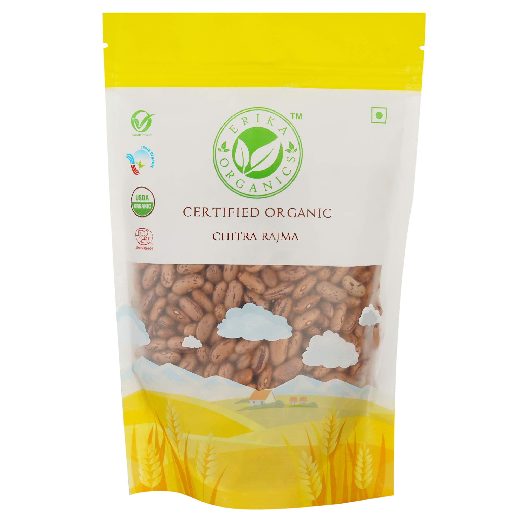 ERIKA ORGANICSRajma Chitra, 2kg (500gx4)