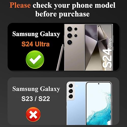 Miniatura 2 de DEERLAMN Protector de lente de cámara Samsung Galaxy S24 Ultra (6.8 pulgadas), dureza 9H, antiarañazos, fácil instalación, vidrio templado, color