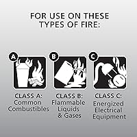 Vista 6 de Kidde Detector de humo y monóxido de carbono, funciona con pilas AA, indicadores de luz de advertencia LED y extintor de incendios para el hogar