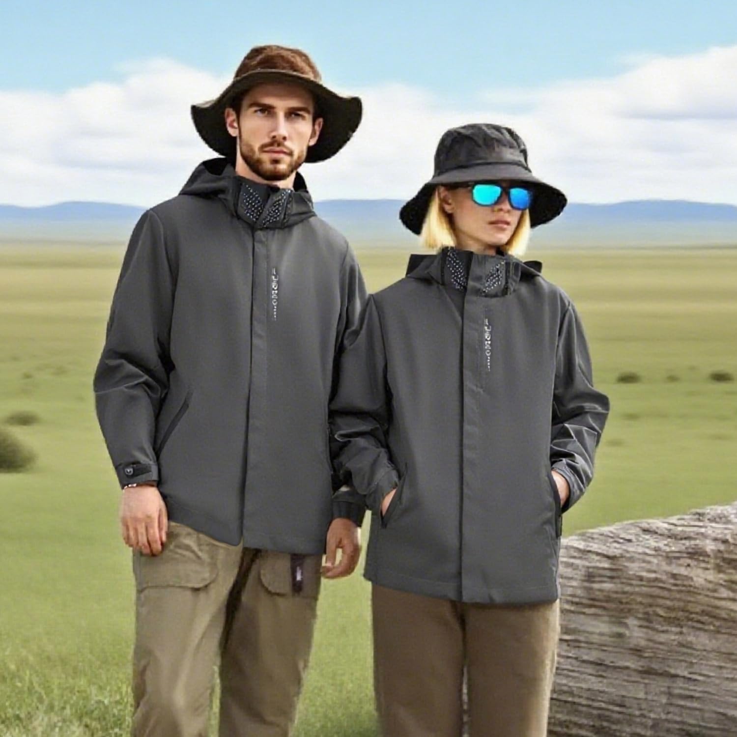 Custom Mens Windbreaker Jacket Add Your Logo Lightweight Softshell Outdoor Waterproof Rain Coat with Hood