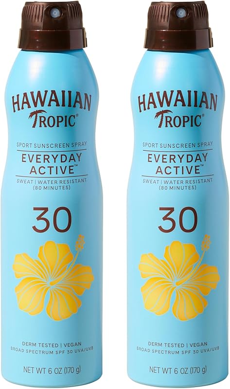 Spray protector solar Hawaiian Tropic Everyday Active SPF 30, 6 oz (2 unidades)