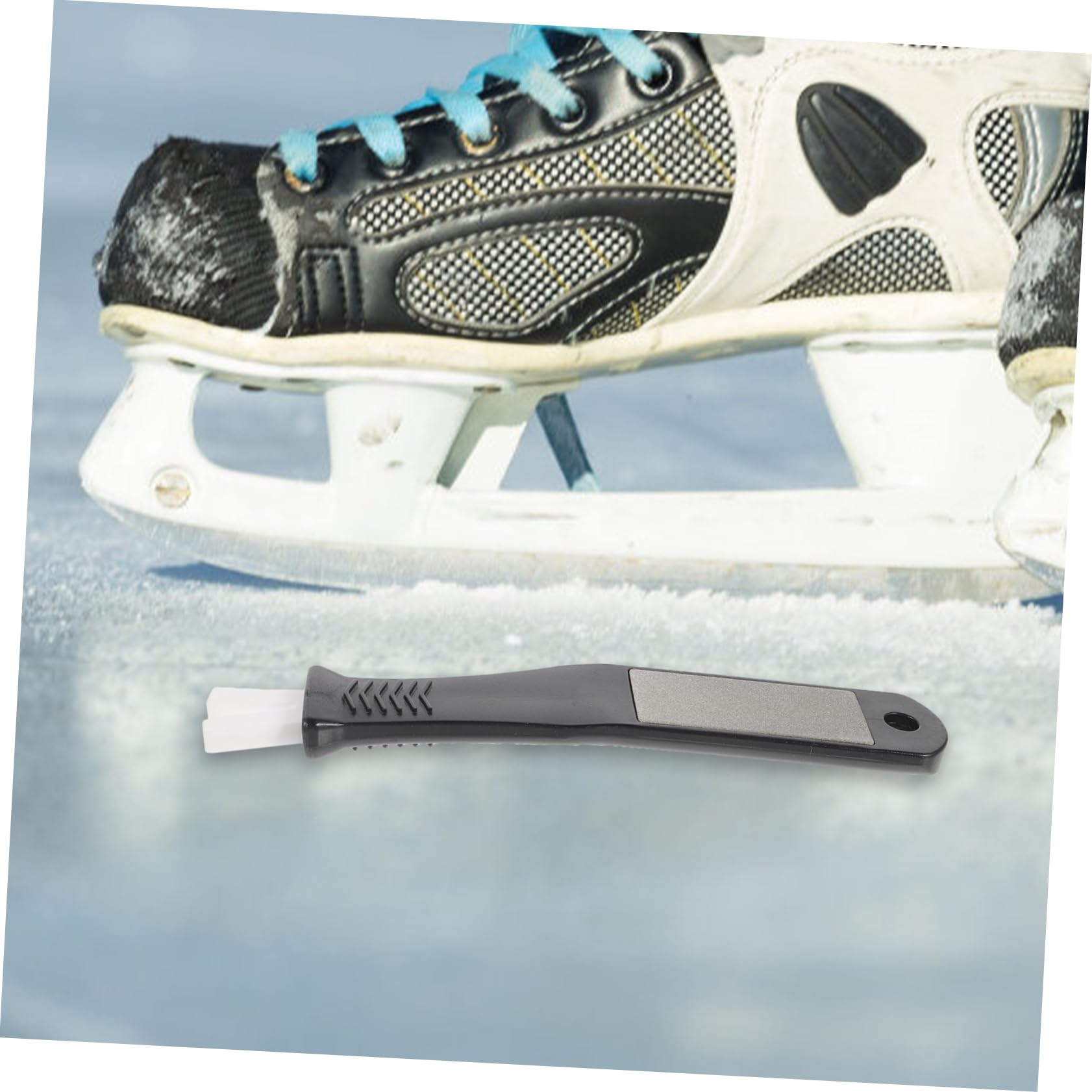 VANZACK Meule en Corindon en Plastique Outil De Meulage Accessoire De Glace Lames De Glace Affûteur Pratique