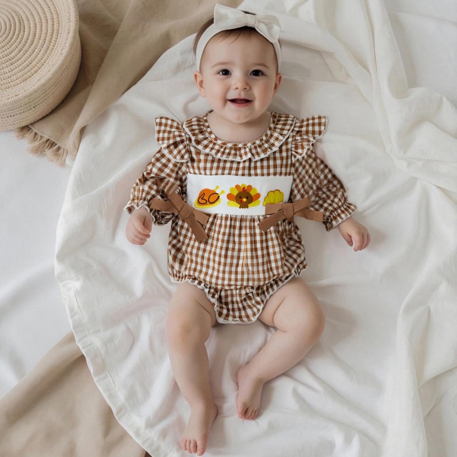 FYBITBO Baby Girl St Patricks Day Outfit Lucky Charm Smocked Bubble Romper My First St Patricks Day Onesie Newborn Clothes - Image 4