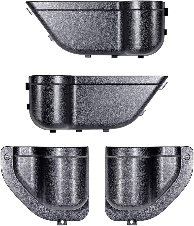 Astra DepotSet of 4PCS Front Rear LH RH Door Pocket Storage Trunk Organizer Box Replacement for 2018-2021 2022 2023 2024 Jeep Wrangler JL JLU Interior