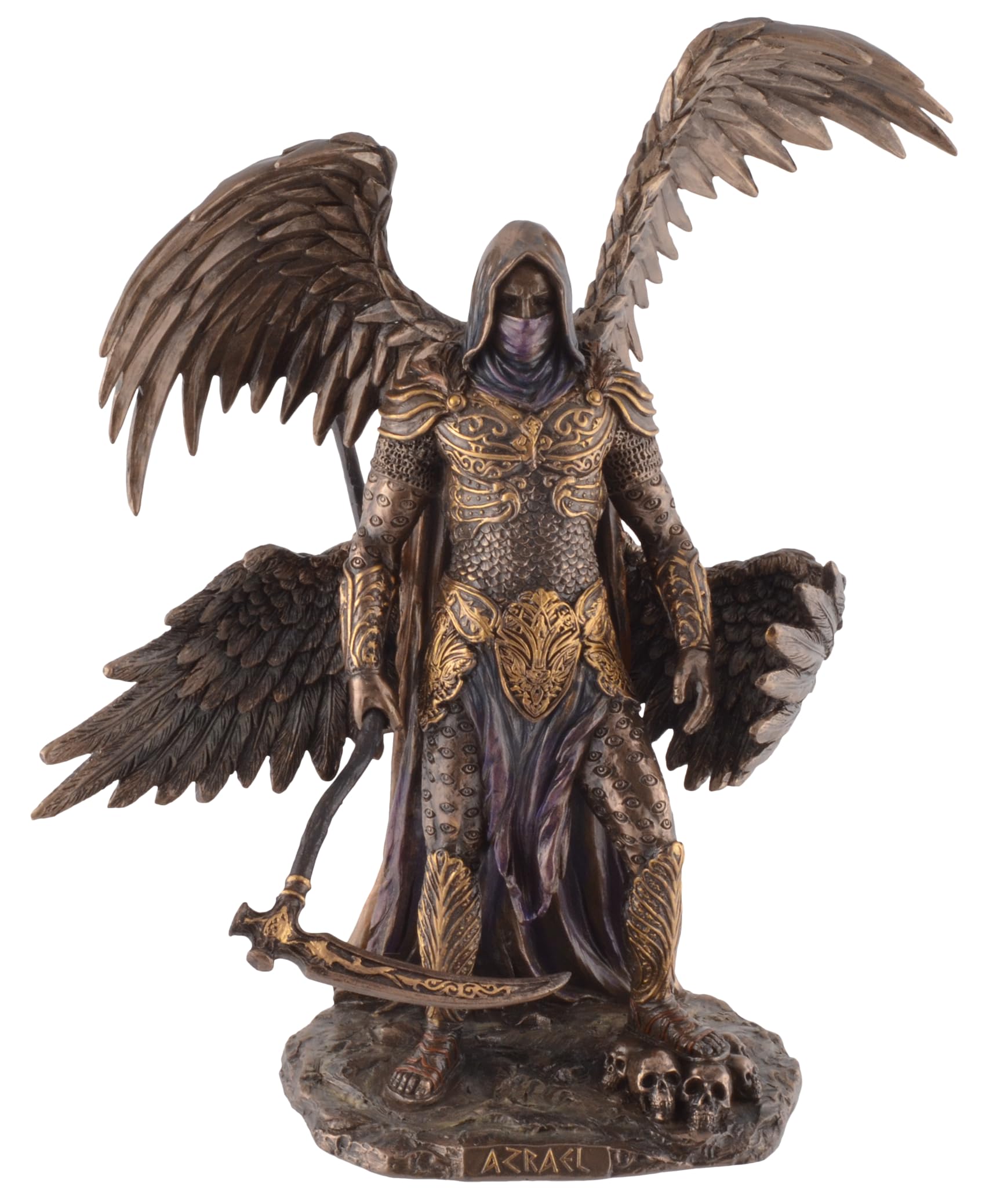 Azrael, the Archangel of Death, made of artificial stone, bronze-coloured, from the Veronese collection, 708-78385