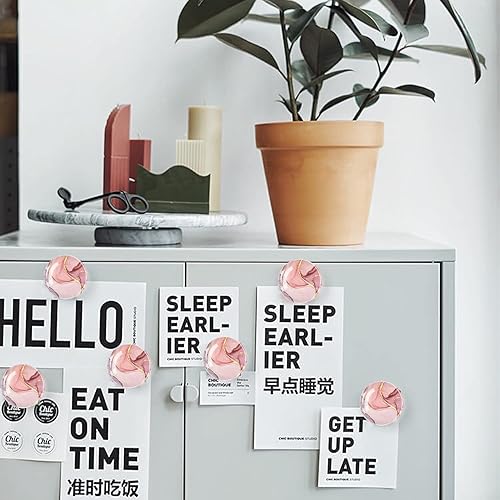 Miniatura 2 de 6 imanes de vidrio para refrigerador, imanes de pizarra blanca de oficina, imanes de gabinete, bonitos imanes de nevera para nevera, aula y oficina,