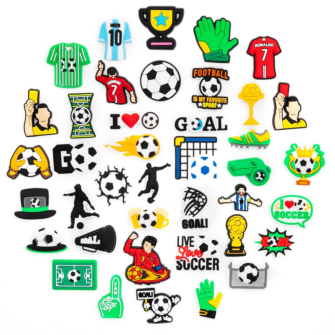 Photo 1 of **SEE NOTES** 9 PCS Soccer Croc Charms 