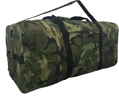 Miniatura 2 de Heavy Duty Cargo Duffel Equipo de engranaje deportivo grande Calidad Bolsa cuadrada Hardware Bolsa de viaje Rooftop Rack Bolsas, Camo, Básico,