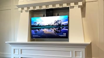Whisper Ride 700 Motorized TV Lift for TVs up to 50, Danish Engineered for a Thinner Profile, Increased Stability & Safety