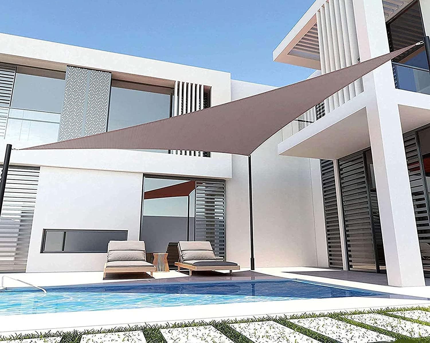 Sun Shade Sail 95 Sunscreen UV Block Right Triangle Sun Shade Sail For