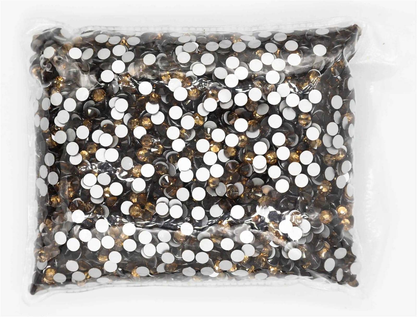 Strass Termoadesivi per Tessuti SS3-SS20 Flatback Crystal AB Strass Non termoadesivi AB Strass for Decorazioni Nail Art(Smoked Topaz,Ss20 14400pcs)