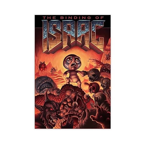 Game The Binding of Isaac 12 Canvas Poster Wall Art Decor Print Picture Paintings for Living Room Bedroom Decoration Unframe-style 12x18inch(30x45cm) - Unframe:12x18inch(30x45cm) - Game The Binding of Isaac 12