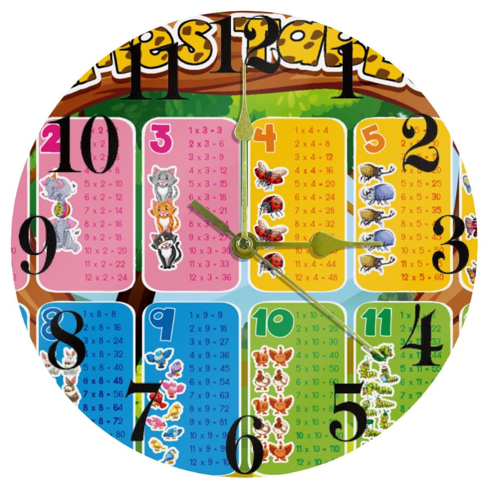Horloge murale ronde minimaliste mouvement quartz précis pour intérieur