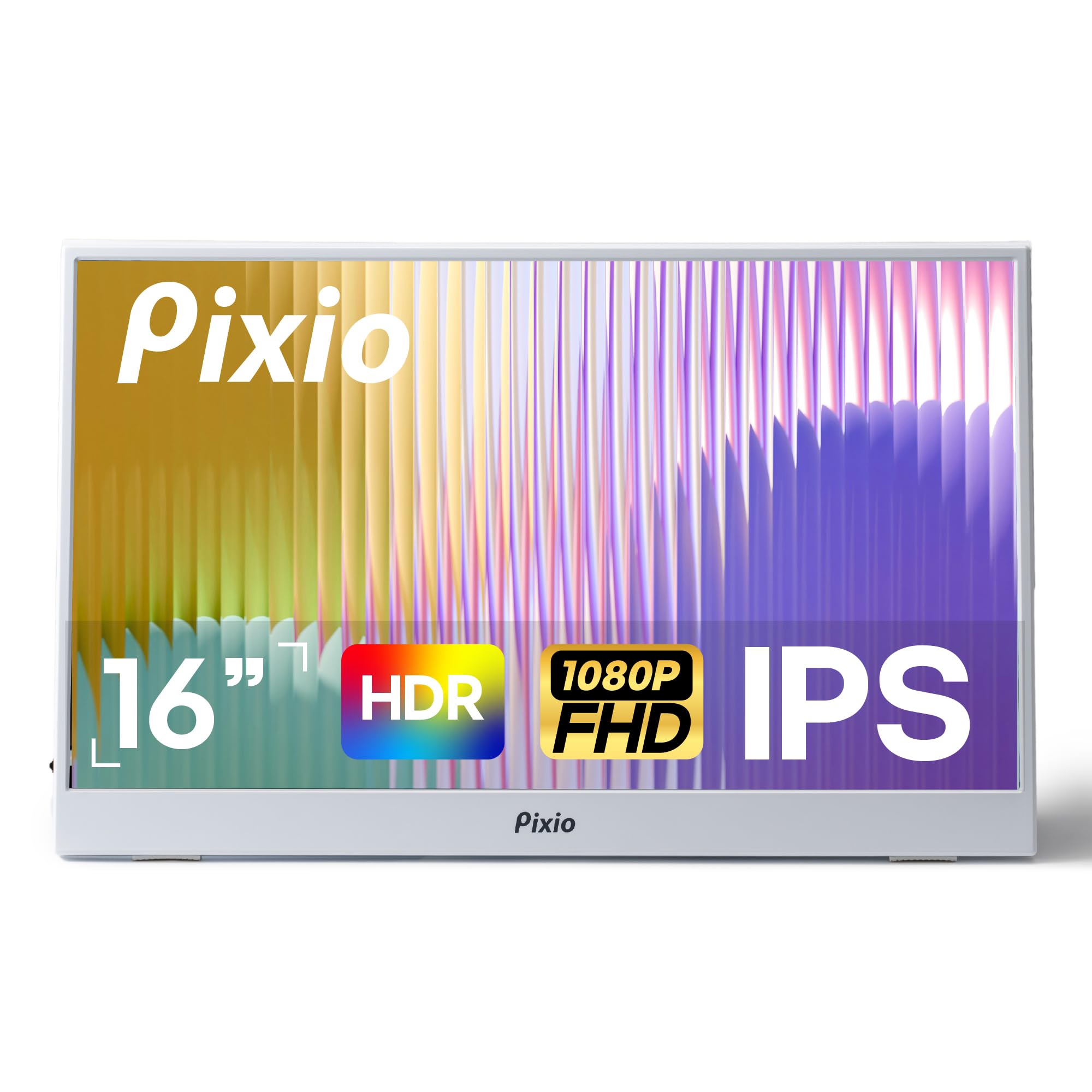 Amazon.com: Pixio PX160 Wave White Portable Monitor 15.6 inch 60Hz